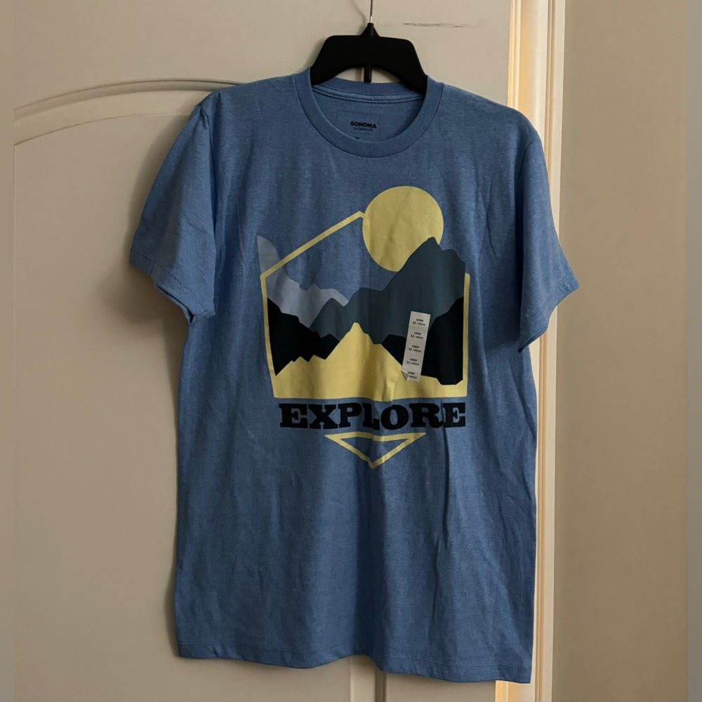 New “Sonoma “shirt for men.Size-M,color-light blue.💙
